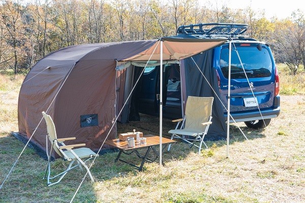 プジョーのカーサイドタープがリニューアル🎵